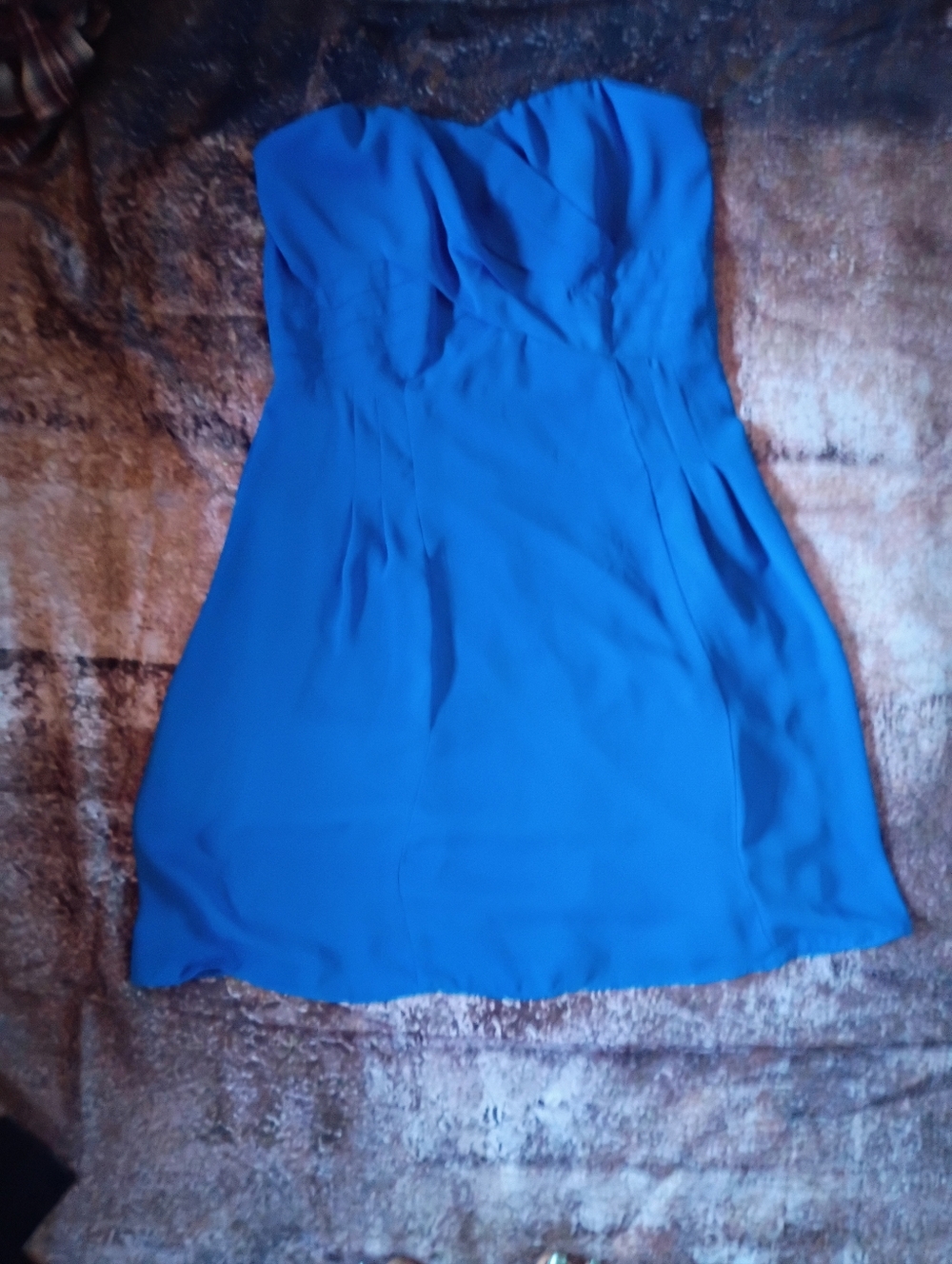 🎆Express Royal Blue Strapless Mini Dress